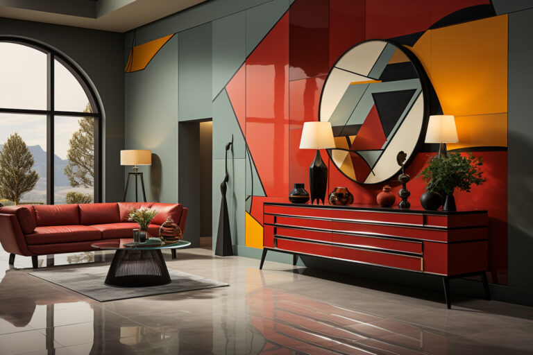 Contemporary Interior Decor — Wall Treatments, Visual Expression, and Color Psychology
